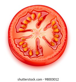 a slice of tomato