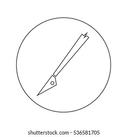Slice Tool Icon illustration design