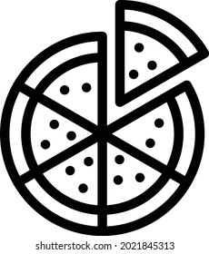 slice vector illustration isolated on a transparent background . colour vector icons for concept or web graphics.