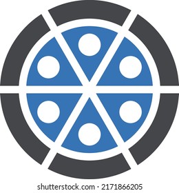 slice Vector illustration on a transparent background.Premium quality symbols.Glyphs vector icon for concept and graphic design. 