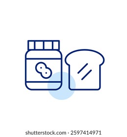 Slice of vegetarian or vegan pizza. Tomatoes and mushrooms as toppings. American fast food, delivery. Pixel perfect, editable stroke vector icon