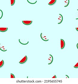 Slice Of Watermellon Seamless Pattern