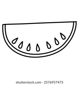 Slice of Watermelon Coloring book