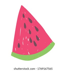 slice watermelon fruit juicy isolated icon design white background vector illustration