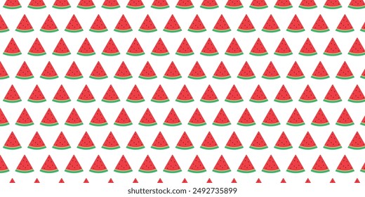 Slice of watermelon pattern background vector.