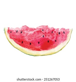 Slice of watermelon. Vector illustration