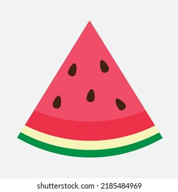 slice of watermelon Vector isolated on the white background