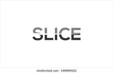 Slice Word Flat Vector Logo Stock Vector (Royalty Free) 1498909652 ...