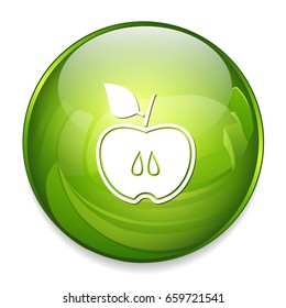 sliced apple icon