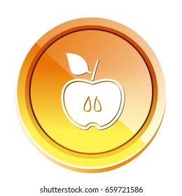sliced apple icon