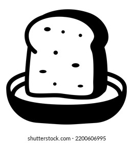 sliced bread for breakfast icon 