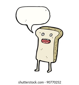 sliced bread cartoon character