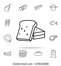 sliced bread icon. Food icons universal set for web and mobile