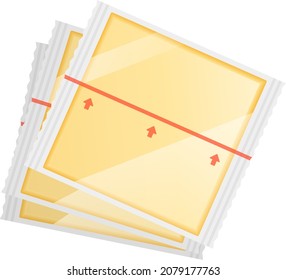 Cesos secos aislados ilustraciones vectoriales.