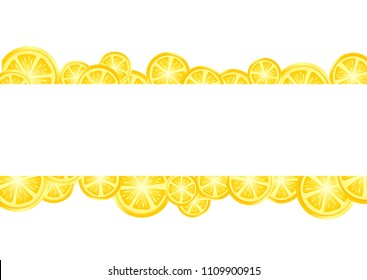 sliced citrus with place for your text 