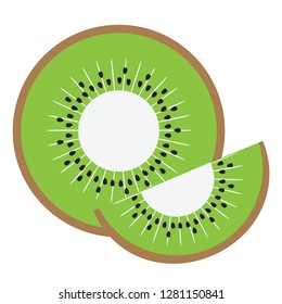 Sliced fresh kiwi fruit