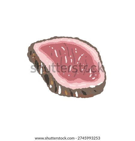 Sliced Grilled Beef Steak Rare Variation