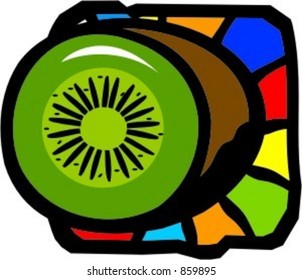 Sliced kiwi. Check my portfolio for many more images of this series.