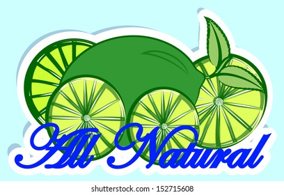 sliced lemons and whole placed an ad in blue, light blue background.