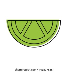 sliced lime juicy citrus fruit tropical