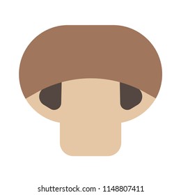 sliced mushroom vector illustration in gradient design