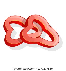 Sliced paprika icon. Cartoon of sliced paprika vector icon for web design isolated on white background