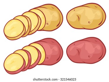 sliced potatoes 