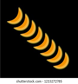 sliced pumpkin on dark background