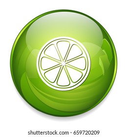 sliced red grapefruit icon