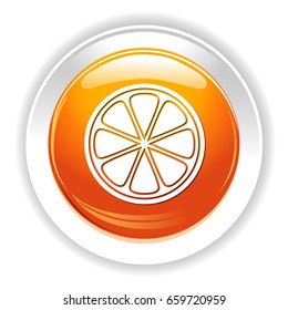 sliced red grapefruit icon
