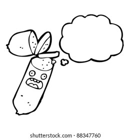 sliced sausage cartoon