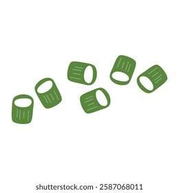 sliced of spring onion design