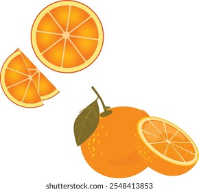 Rebanadas de ​​naranjas que refrescan los ojos