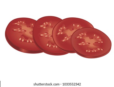 Sliced tomato salad