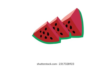 Dibujo vectorial en el fondo blanco・melon.