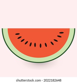 Sliced of watermelon on violate background