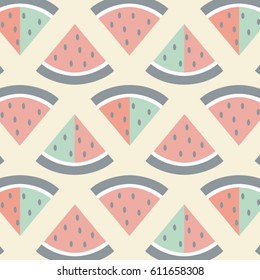 Sliced watermelon pattern