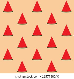 sliced of watermelons pattern background