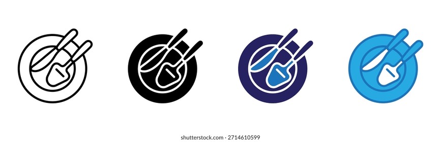 Icono de cortadora Multi Style Ilustración vectorial