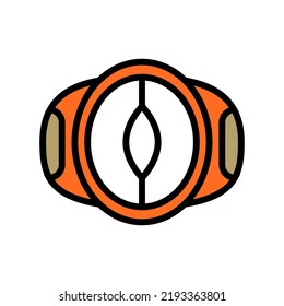 slicer mango fruit color icon vector. slicer mango fruit sign. isolated symbol illustration