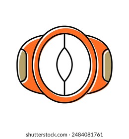 slicer mango fruit color icon vector. slicer mango fruit sign. isolated symbol illustration