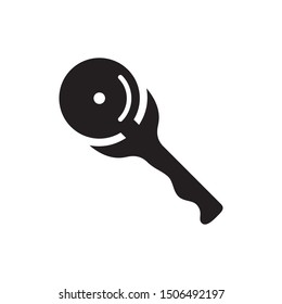 Slicer pizza icon vector. Pizza cutter symbol illustration. Simple design on white background.
