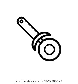 Slicer pizza icon vector design template ilustrasi