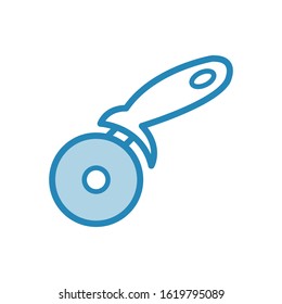 Slicer pizza icon vector design template ilustrasi