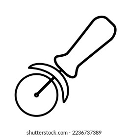 slicer vector icon isolated on white background, vector illustration, cook wear, kitchen wear