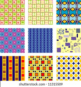 Slices of a background with a possibility of duplication as tiles