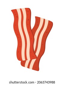 Scheiben mit Speck, Vektorsymbol