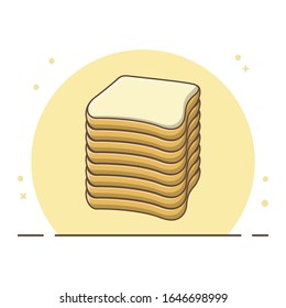 Slices Bread Vector Design Conceptual