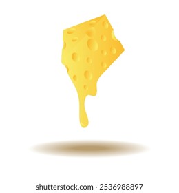 fatias de queijo com derretimento no final