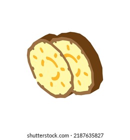 slices cut pineapple isometric icon vector. slices cut pineapple sign. isolated symbol illustration